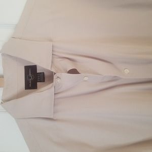 Black and Brown mens xl dress button  down shirt